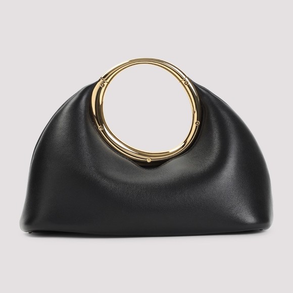 Jacquemus Lambskin Handbag With Circular Handle And Spacious Interior - NWT